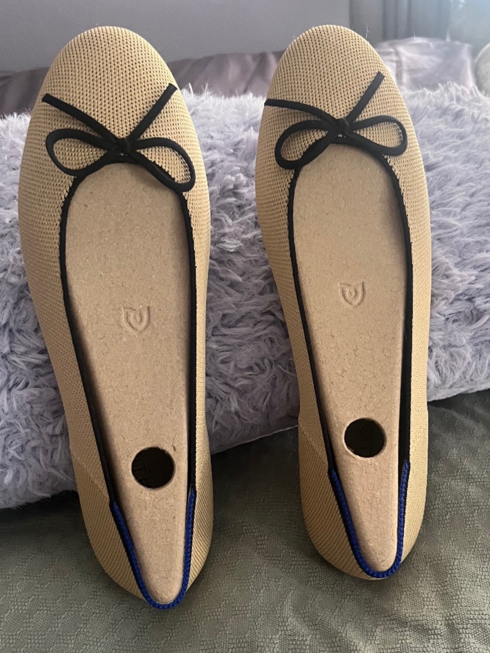 Rothy's Beige Flats, 8.5